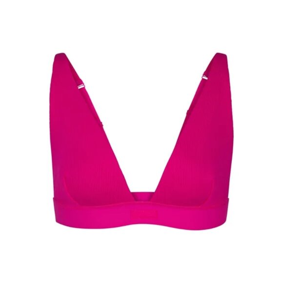 SKIMS PLUNGE BRALETTE RASPBERRY COTTON COLLECTION Large - Picture 1 of 5